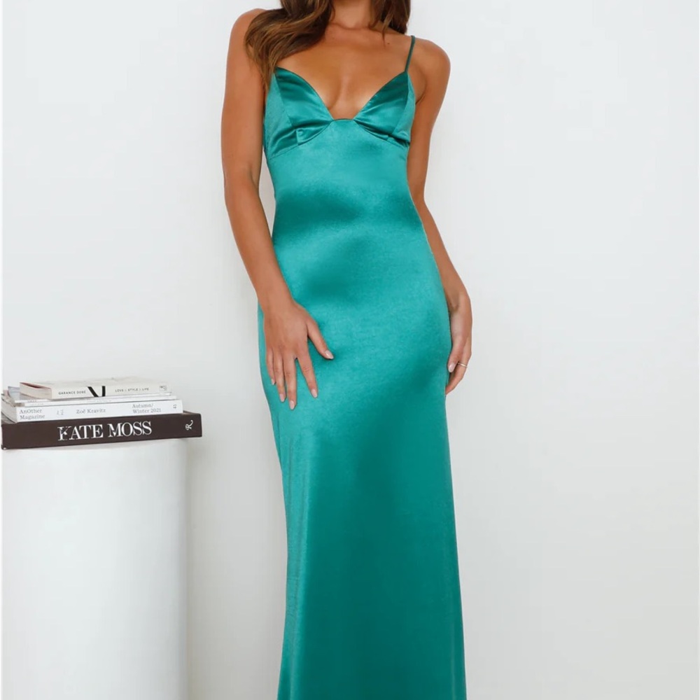 Hello Molly Green Events Of Class Satin Maxi Dress Ruched Maxi Dress